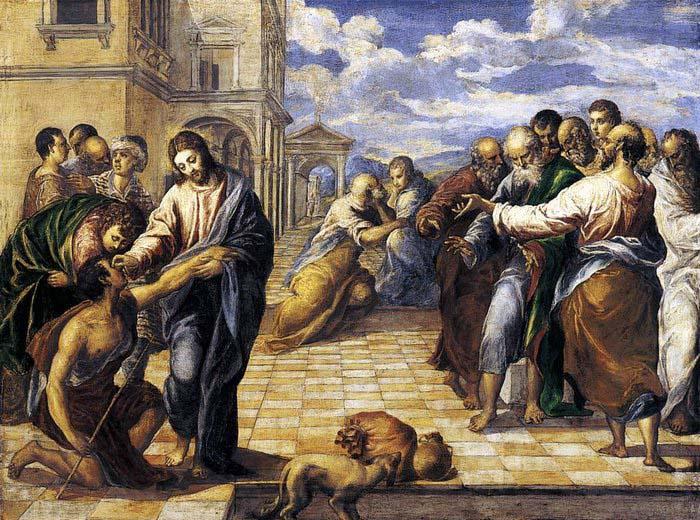 Christ Healing the Blind, El Greco